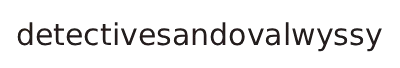 Detective Sandoval Wyssy